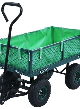 VidaXL Tuinwagen 250 kg groen