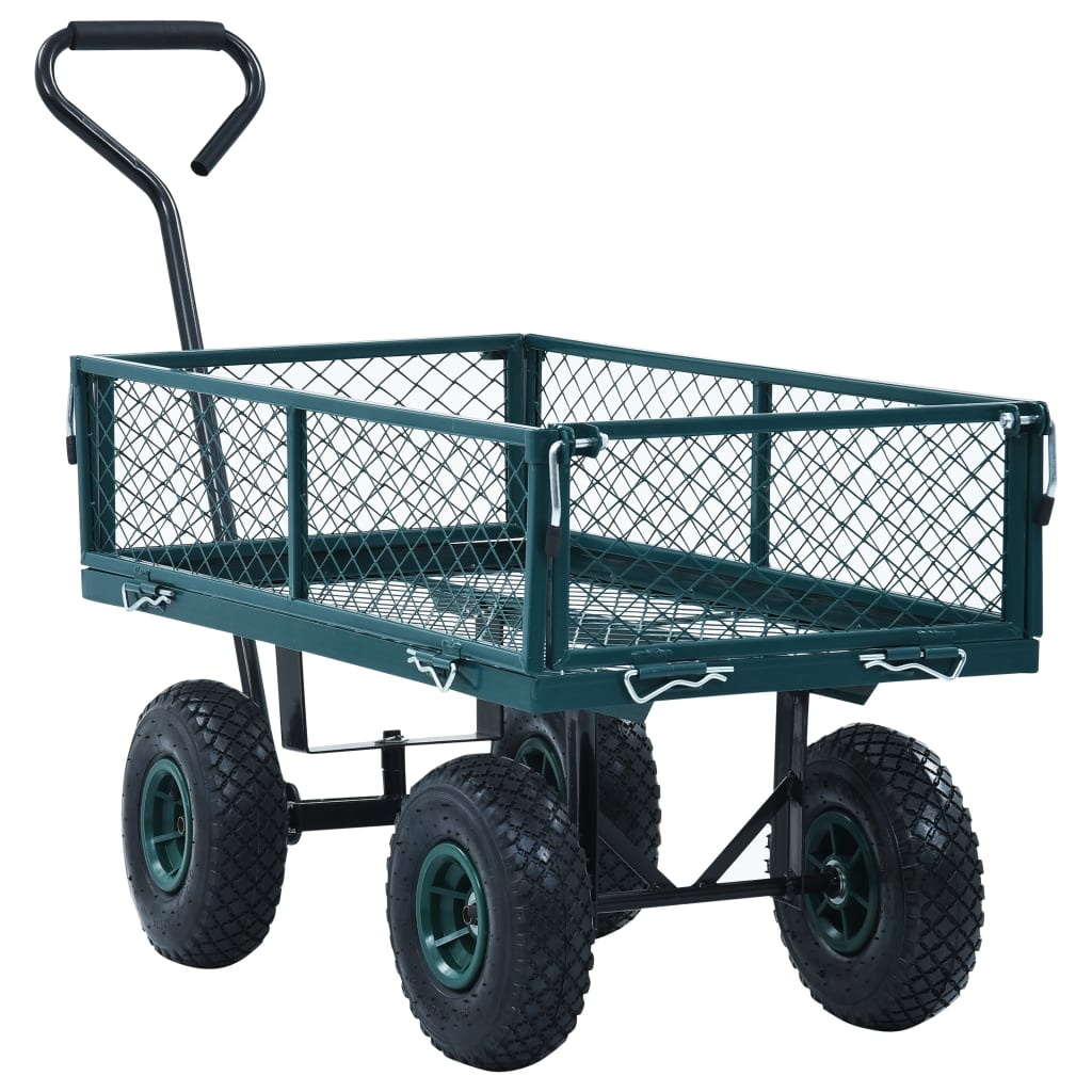 VidaXL Tuinwagen 250 kg groen
