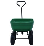 VidaXL Tuinkiepwagen 300 kg 75L groen