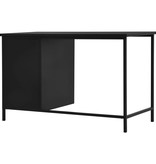 vidaXL Bureau met lades industrieel 120x55x75 cm staal zwart