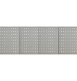 VidaXL Gaatjespanelen wandgemonteerd 4 st 40x58 cm staal