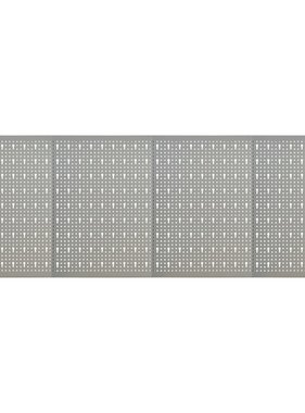 VidaXL Gaatjespanelen wandgemonteerd 4 st 40x58 cm staal