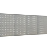 VidaXL Gaatjespanelen wandgemonteerd 4 st 40x58 cm staal