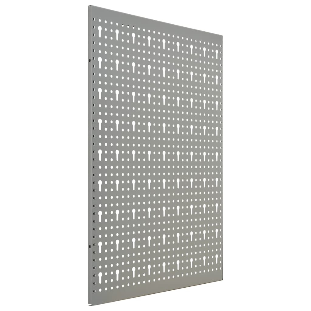 VidaXL Gaatjespanelen wandgemonteerd 4 st 40x58 cm staal