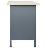 VidaXL Werkbank 120x60x85 cm staal zwart