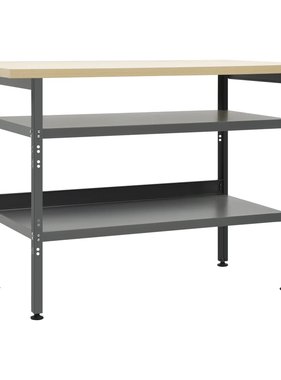 VidaXL Werkbank 120x60x85 cm staal grijs