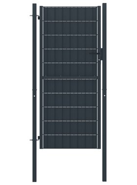 VidaXL Poort 100x124 cm staal antraciet