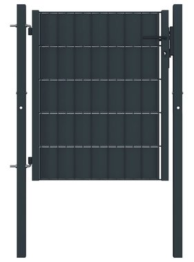 VidaXL Poort 100x81 cm staal antraciet