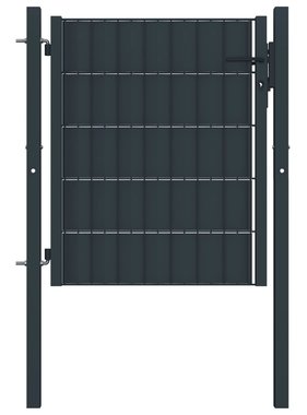 vidaXL Poort 100x81 cm staal antraciet