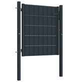 vidaXL Poort 100x81 cm staal antraciet