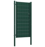 vidaXL Poort 100x164 cm staal groen