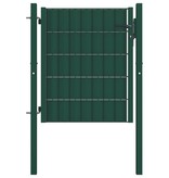 vidaXL Poort 100x101 cm staal groen