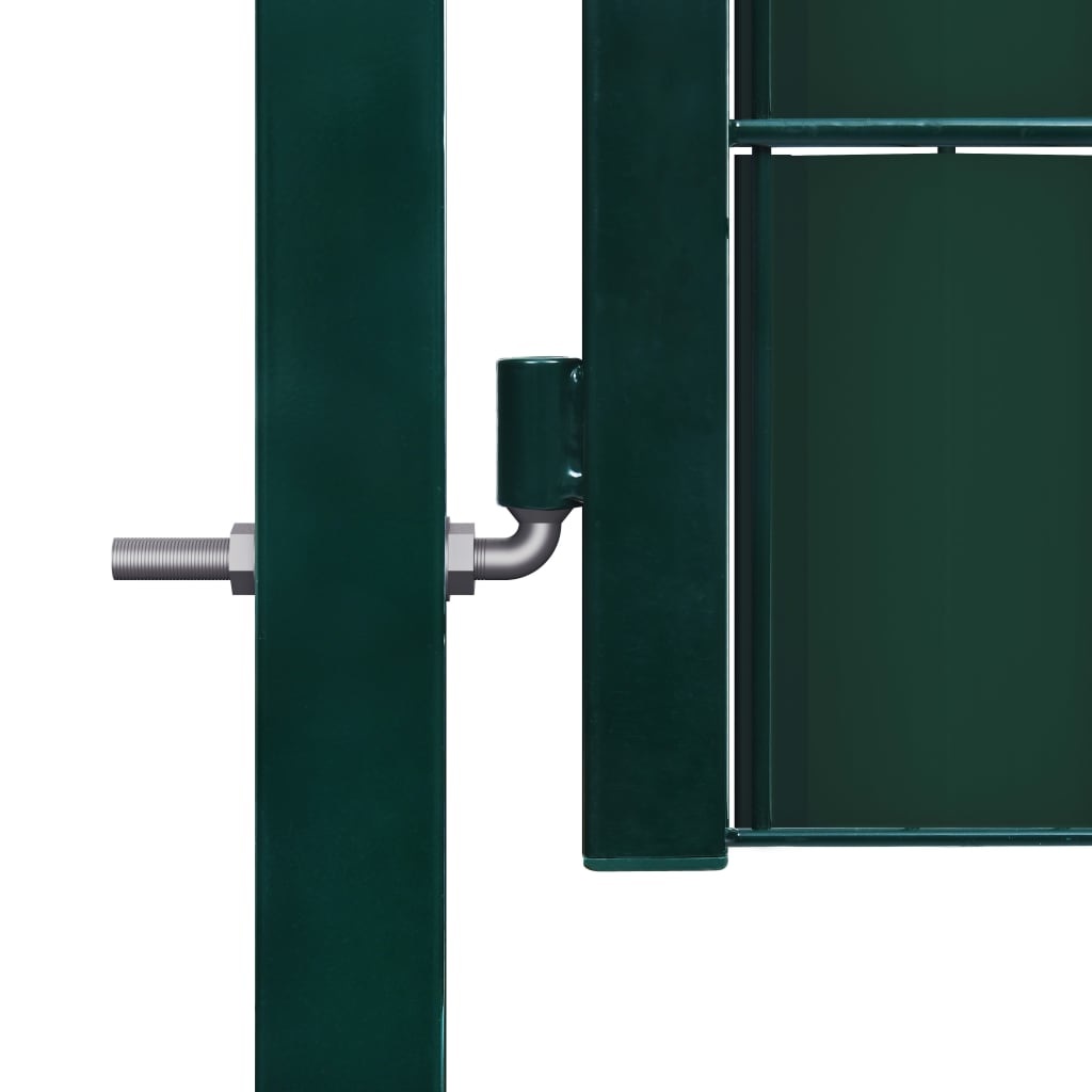 vidaXL Poort 100x101 cm staal groen