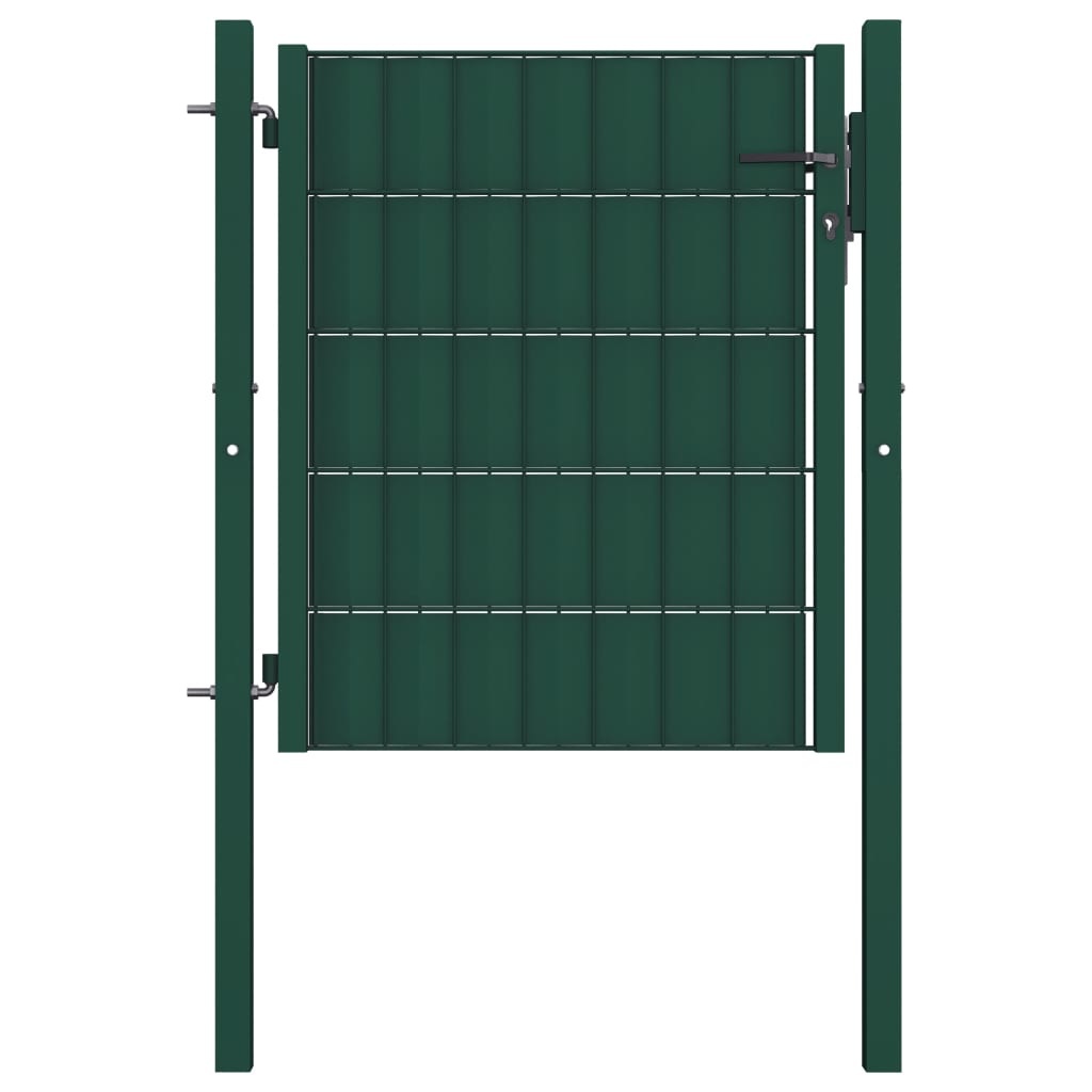 VidaXL Poort 81x100 cm staal groen