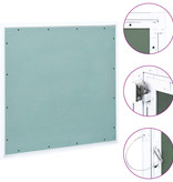 VidaXL Toegangspaneel met aluminium frame en gipsplaat 500x500 mm