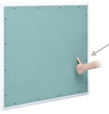VidaXL Toegangspaneel met aluminium frame en gipsplaat 500x500 mm