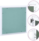 VidaXL Toegangspaneel met aluminium frame en gipsplaat 400x400 mm