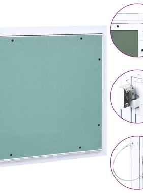 VidaXL Toegangspaneel met aluminium frame en gipsplaat 400x400 mm