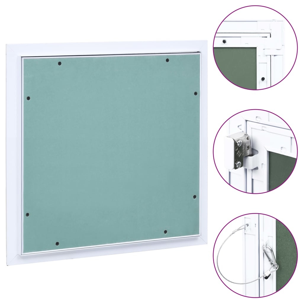 VidaXL Toegangspaneel met aluminium frame en gipsplaat 400x400 mm