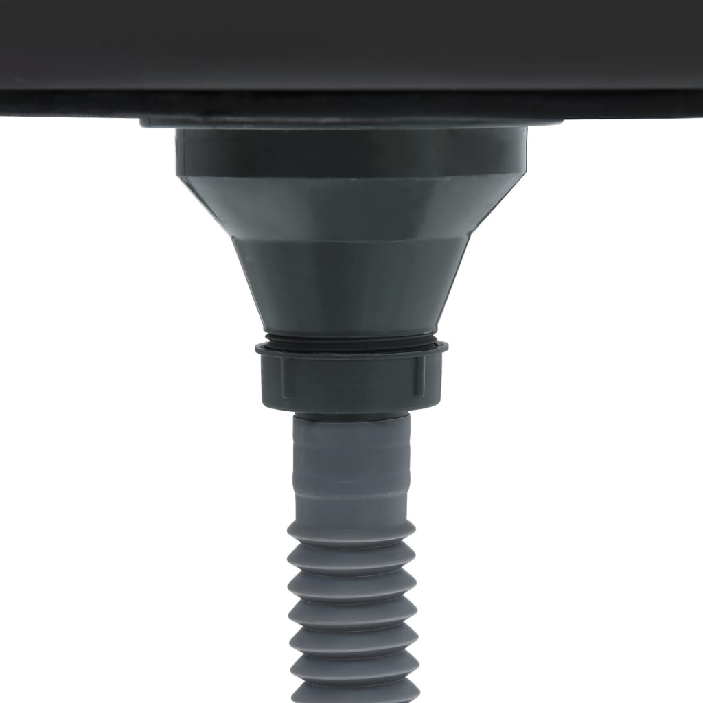 VidaXL Gootsteen met afvoer en zwanenhals roestvrij staal