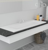VidaXL Inbouwwastafel 101x39,5x18,5 cm keramiek wit