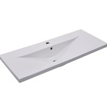 VidaXL Inbouwwastafel 101x39,5x18,5 cm keramiek wit