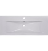 VidaXL Inbouwwastafel 101x39,5x18,5 cm keramiek wit