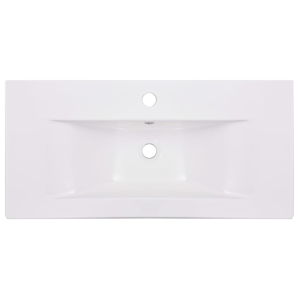 VidaXL Wastafel 81x39,5x18,5 cm keramiek wit