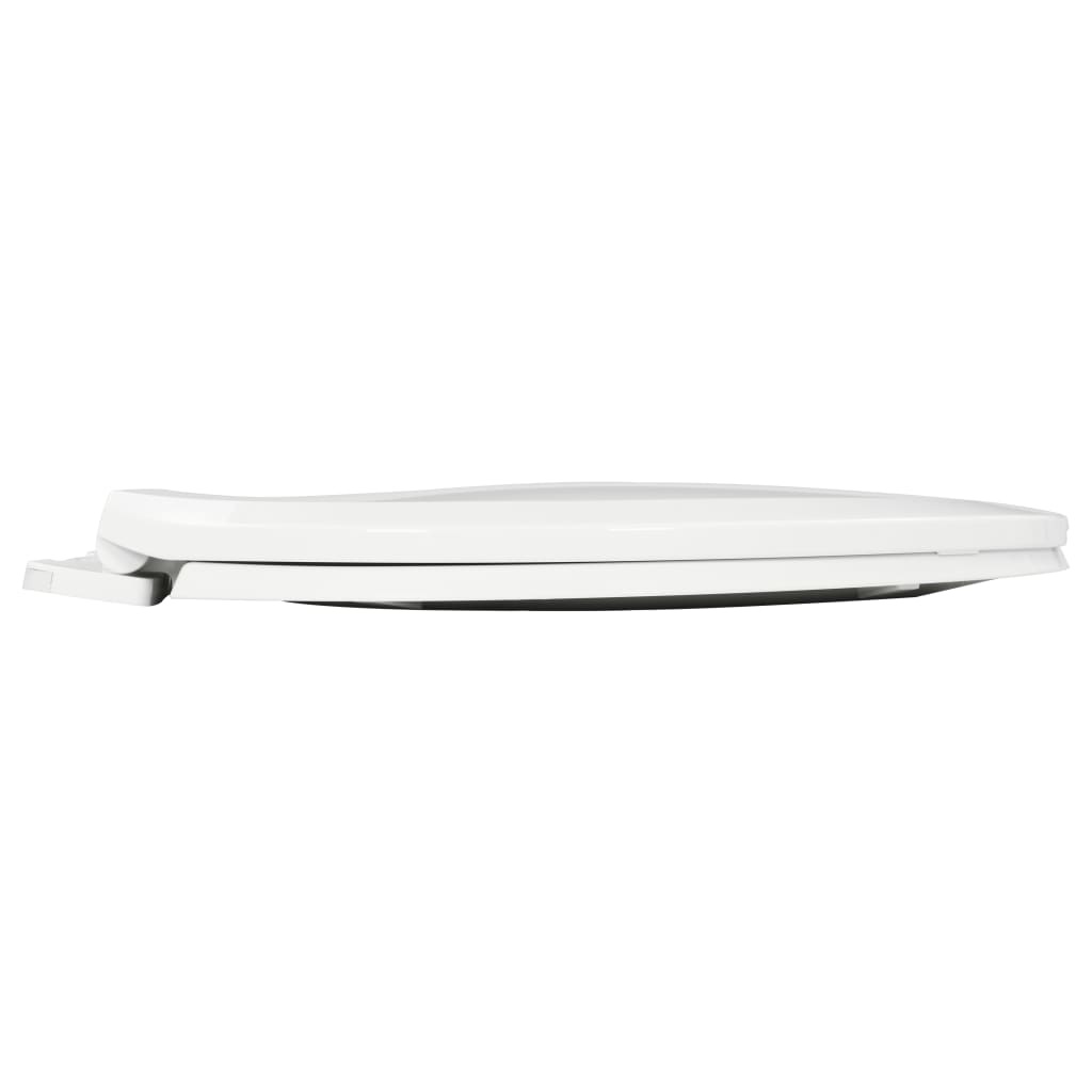 VidaXL Toiletbril soft-close met quick-release ontwerp wit