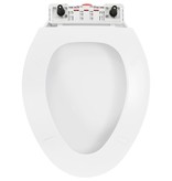 vidaXL Toiletbril soft-close met quick-release ontwerp wit