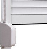 VidaXL Rolluik 140x150 cm aluminium wit