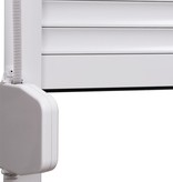 VidaXL Rolluik 110x220 cm aluminium wit