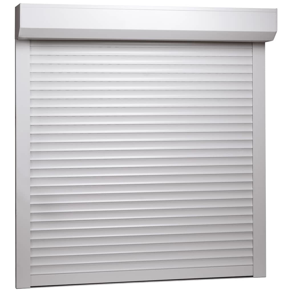 VidaXL Rolluik 100x100 cm aluminium wit