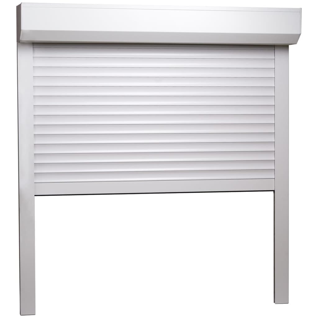 VidaXL Rolluik 100x100 cm aluminium wit