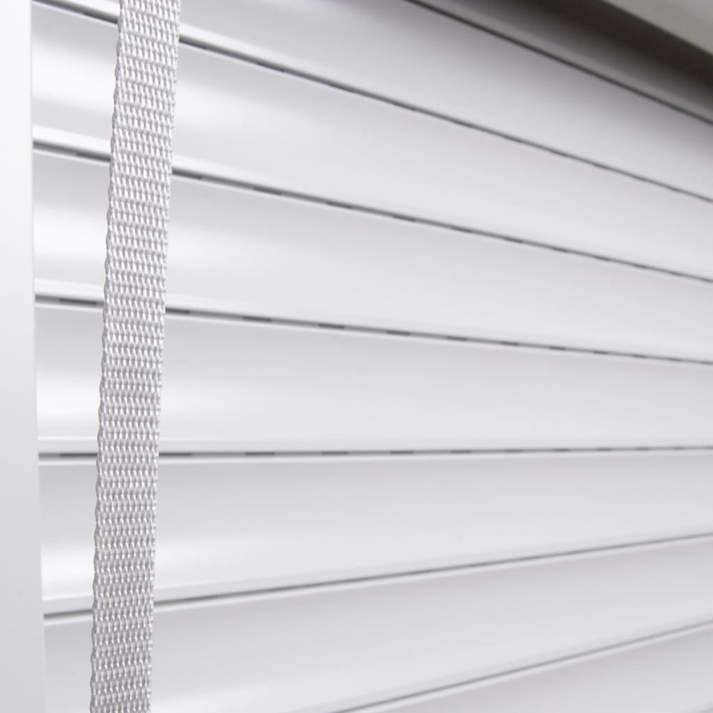 VidaXL Rolluik 100x100 cm aluminium wit