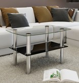 VidaXL Salontafel met 2 lagen glas