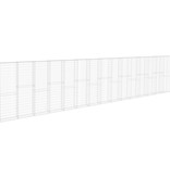 VidaXL Schanskorfmuur met deksels 900x50x200 cm gegalvaniseerd staal