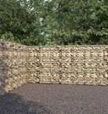 VidaXL Schanskorfmuur met deksels 600x30x200 cm gegalvaniseerd staal