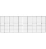 VidaXL Schanskorfmuur met deksels 600x30x200 cm gegalvaniseerd staal