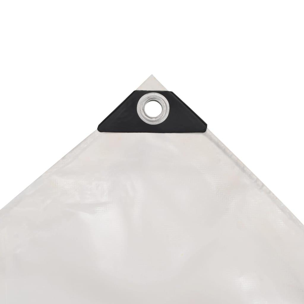 VidaXL Dekzeil 650 g/m² 6x8 m wit