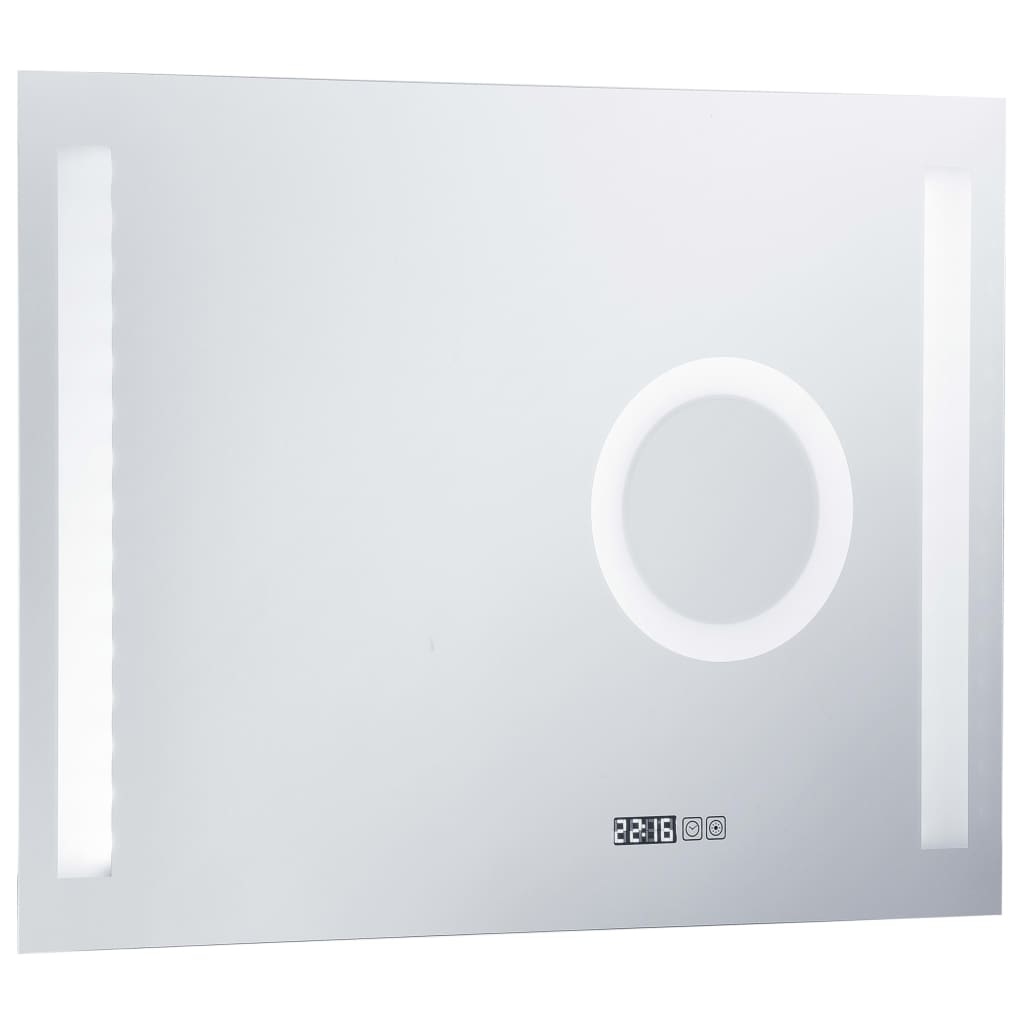 vidaXL Badkamerspiegel LED met aanraaksensor 80x60 cm