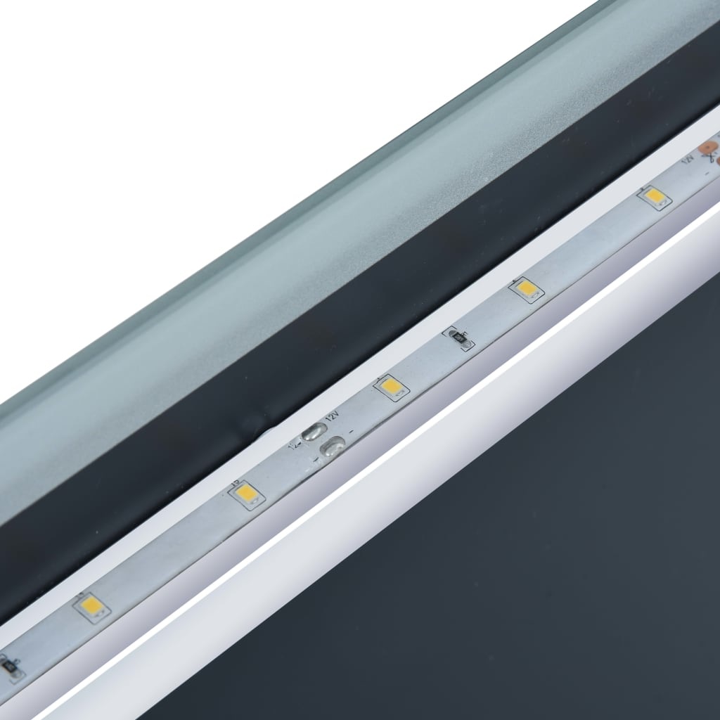VidaXL Badkamerspiegel LED met aanraaksensor 100x60 cm