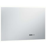 VidaXL Badkamerspiegel LED met aanraaksensor en tijdweergave 100x60 cm