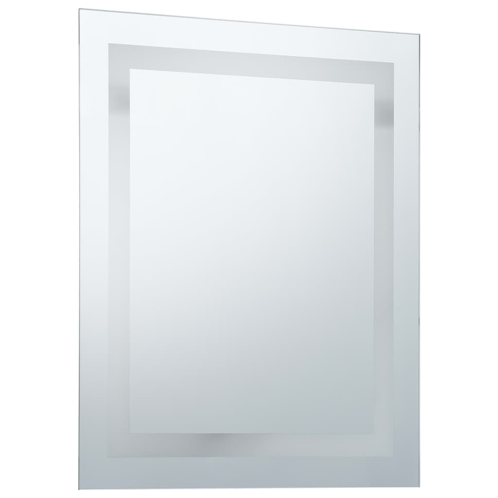 vidaXL Badkamerspiegel LED met aanraaksensor 50x60 cm