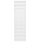 VidaXL Schoenenkast 54x34x183 cm spaanplaat hoogglans wit