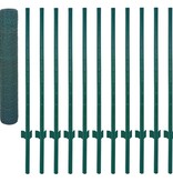 VidaXL Draadgaashek met palen 25x1 m staal groen