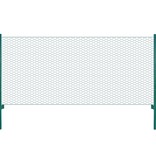 VidaXL Draadgaashek met palen 25x0,5 m staal groen