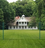 VidaXL Draadgaashek met palen 25x0,5 m staal groen