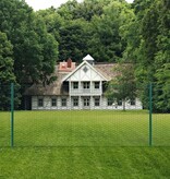 VidaXL Draadgaashek met palen 25x0,75 m staal groen