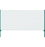 VidaXL Draadgaashek met palen 25x0,75 m staal groen